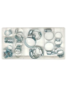 surtido de abrazaderas toolhub 9843 para mangueras 26 piezas