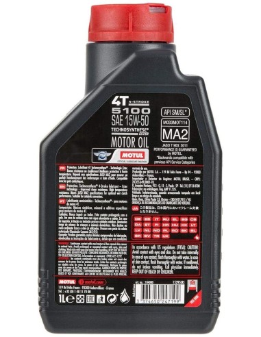 aceite motul 5100 15w50 4t 1l 104080