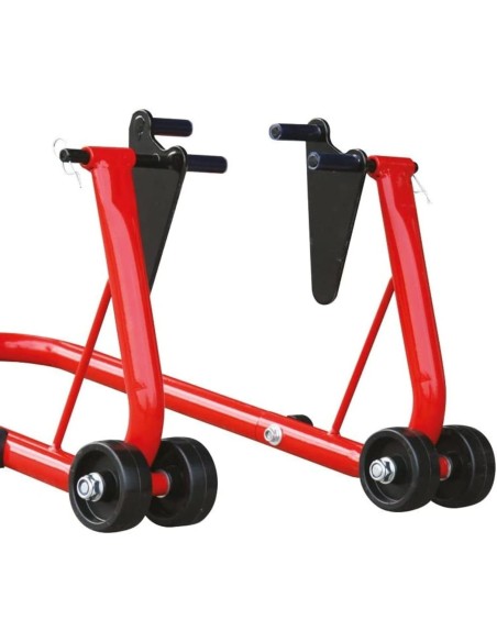 caballete universal para moto rz tools 200023 delantero y trasero ajustable 200 kg