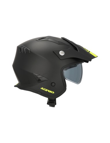 casco acerbis jet aria 22 06 negro con visor integrado 0025055 090