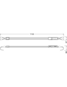 lampara led bajo capo osram ledil415 recargable extensible 1200 lm 2