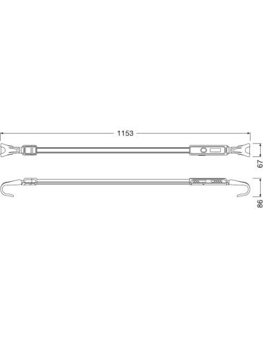 lampara led bajo capo osram ledil415 recargable extensible 1200 lm