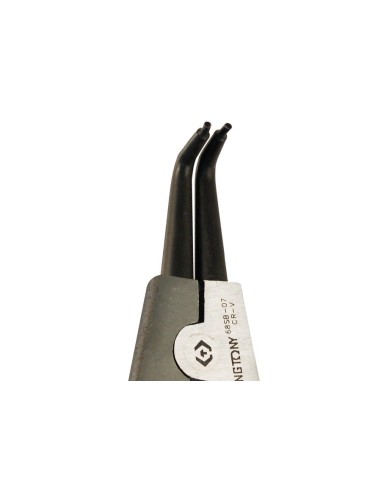 alicate para circlips exteriores con puntas acodadas a 90 grados king tony 68sb07