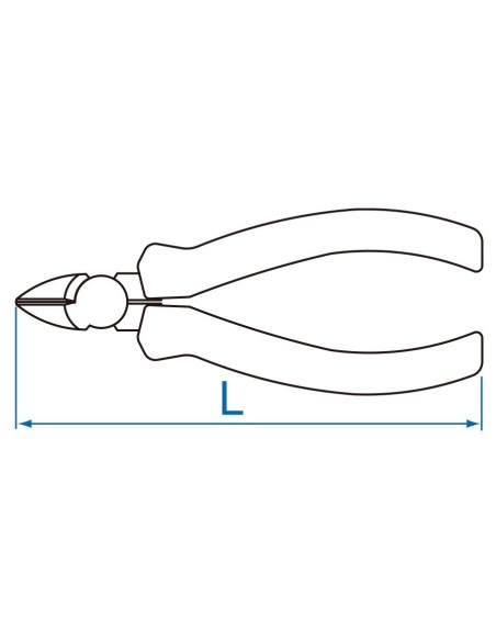 alicate de corte diagonal king tony 621106