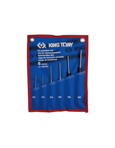 juego de botadores king tony 1006prn 6 piezas o2 8 mm con estuche