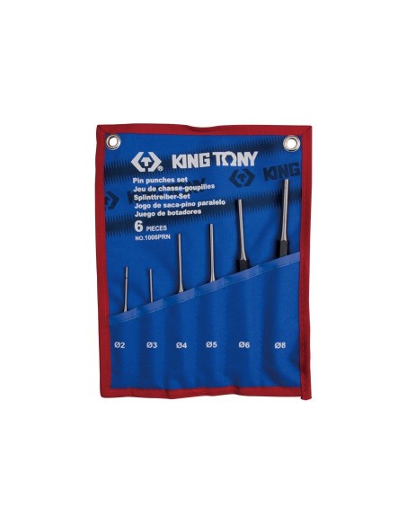 juego de botadores king tony 1006prn 6 piezas o2 8 mm con estuche