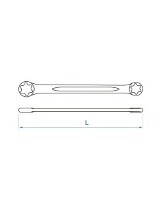 llave de estrella recta torx e10xe12 king tony 19201012 2