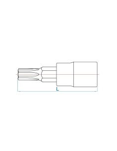 vaso con punta torx t30 y cuadradillo de 1 4 pulgadas king tony 203330 2