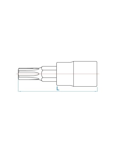 vaso con punta torx t15 inviolable y cuadradillo de 1 4 pulgadas king tony 203715