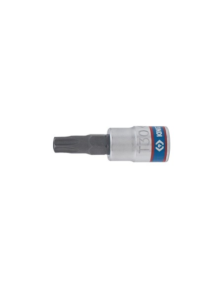 vaso con punta torx t10 inviolable y cuadradillo de 1 4 pulgadas king tony 203710