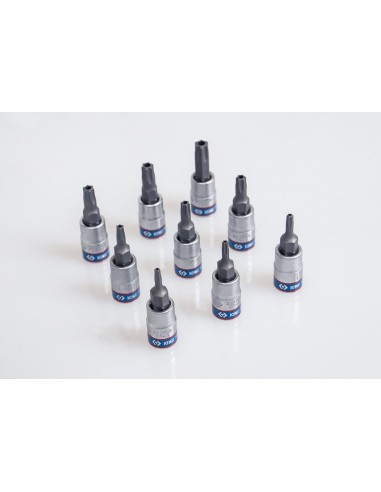 vaso con punta torx t30 inviolable y cuadradillo de 1 4 pulgadas king tony 203730