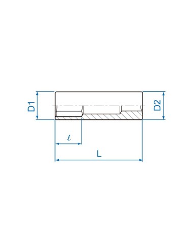 vaso largo largo hexagonal 6mm king tony 223506m