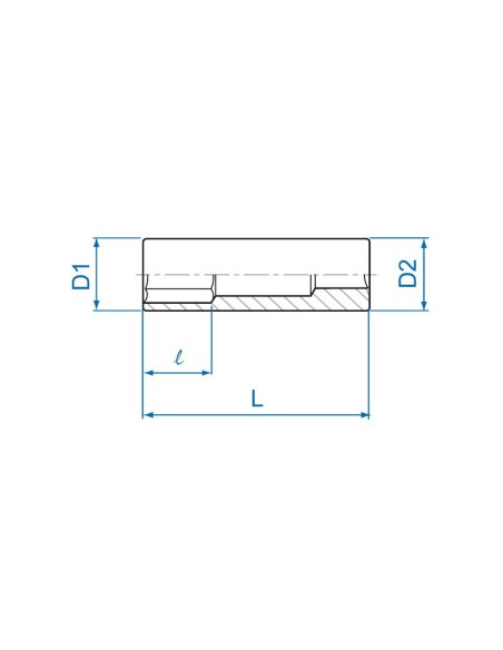 vaso largo largo hexagonal 6mm king tony 223506m