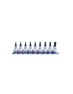 juego de 9 vasos con punta y cuadradillo de 1 2 pulgadas sobre carril king tony 4109pr10