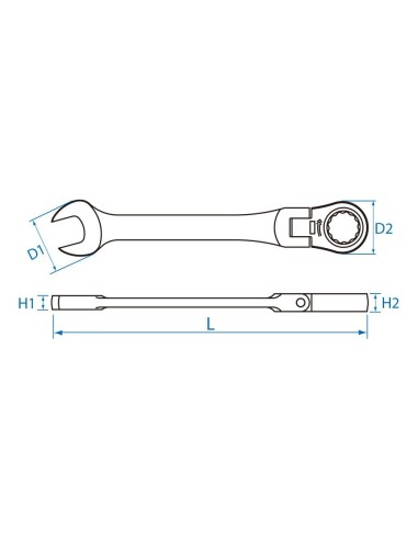 llave rapida flexible 17 mm king tony 373017m