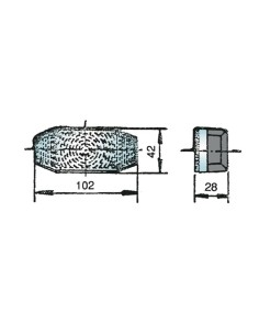 luz de posicion rinder 801 delantera incolora 12 24 v 2