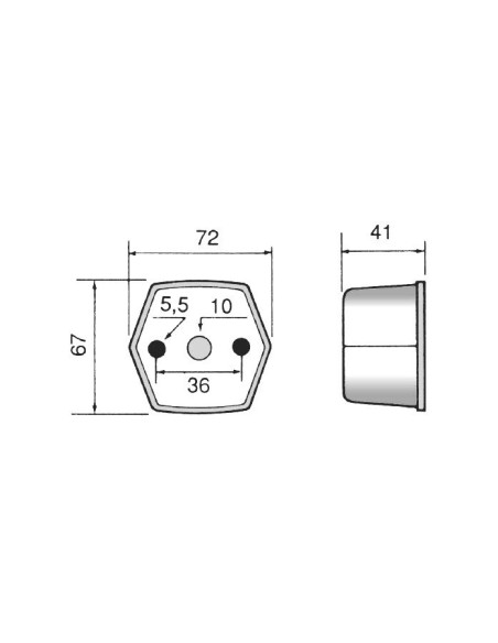 luz de posicion rinder 894 delantera incolora 12 24 v