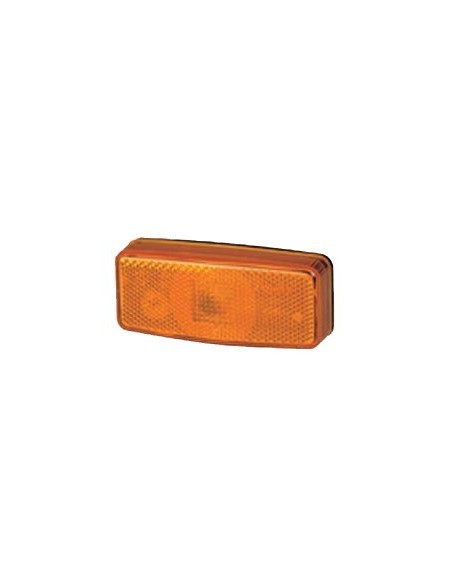 luz de posicion lateral rinder 17000 ambar con catadioptrico 12 24 v