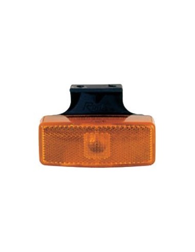 luz de posicion lateral rinder 17200 ambar con escuadra y catadioptrico