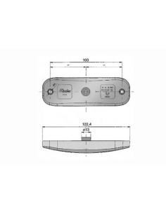 luz de posicion rinder 713 delantera led con catadioptrico 12 24 v 2