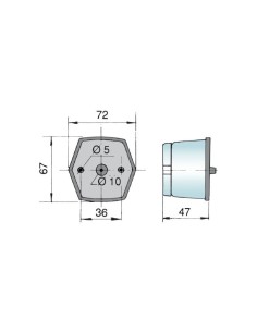 luz de posicion rinder 871 delantera con catadioptrico 12 24 v 2