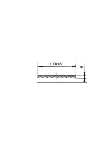 catadioptrico rinder 747i incoloro adhesivo 100 x 45 mm