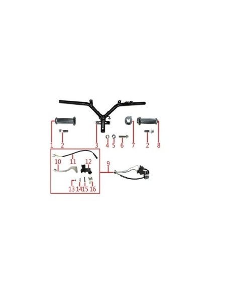 soporte fijo del acelerador zairon zs3