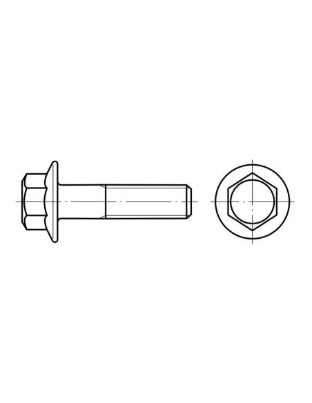 tornillo hexagonal con brida m6 30 cabeza grande zairon zs3