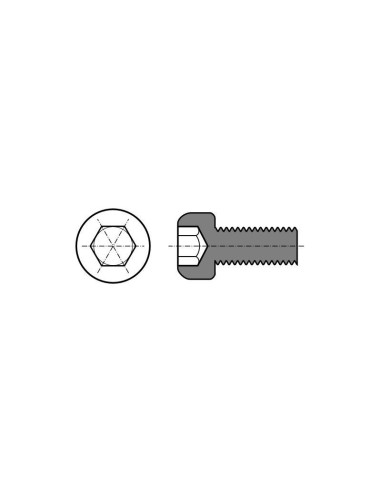 tornillo allen de cabeza cilindrica m6x25 zairon zs6