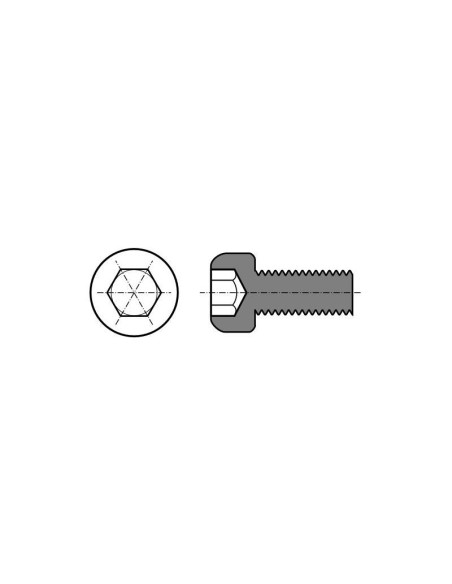 tornillo allen de cabeza cilindrica m6x25 zairon zs6