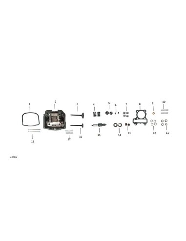 muelle de valvula honda 110kzl zairon zs3