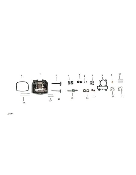 muelle de valvula honda 110kzl zairon zs3