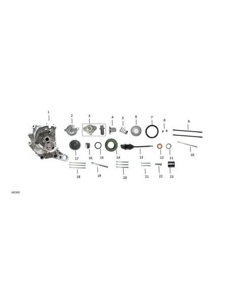 tapon del filtro de aceite gy6 125 zairon zs3