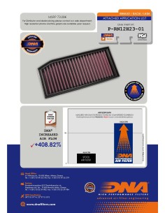 filtro de aire alto flujo dna filters p rn12h23 01 renault 2