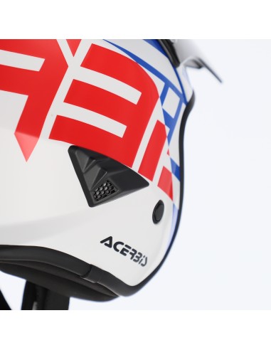 casco acerbis jet aria graphic sport 22 06 color blanco azul y rojo glossy 0026602 034