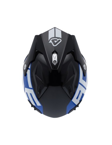 casco acerbis jet aria graphic sport 22 06 color blanco azul y rojo glossy 0026602 034