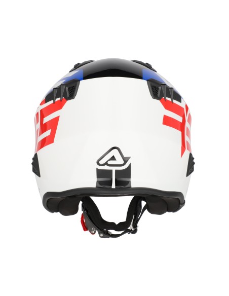 casco acerbis jet aria graphic sport 22 06 color blanco azul y rojo glossy 0026602 034