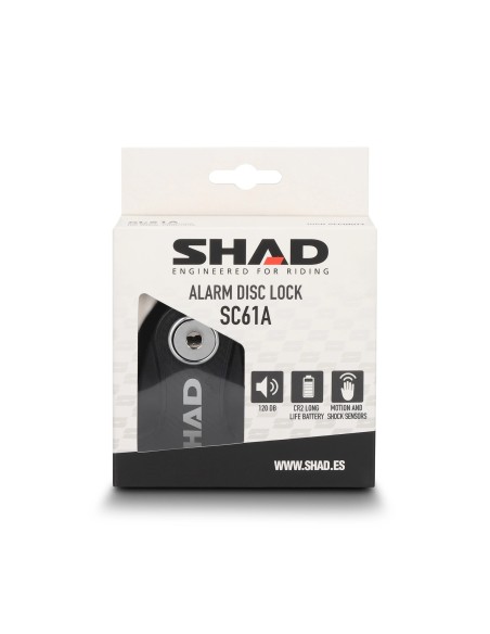 antirrobo de disco shad c0s6100a con alarma sc61a negro
