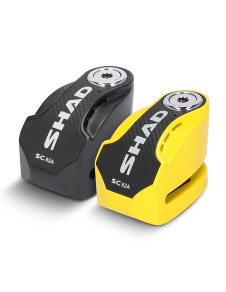 antirrobo de disco shad c0s6203a con alarma sc62a amarillo