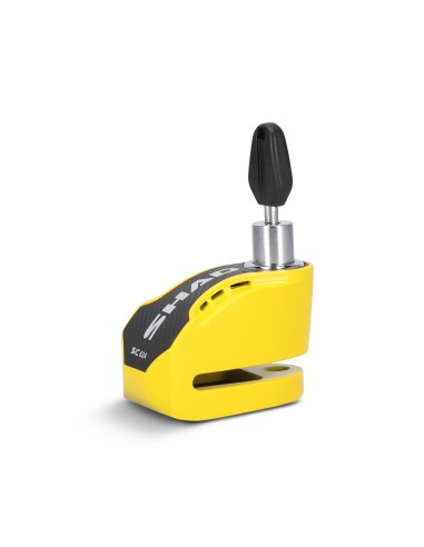 antirrobo de disco shad c0s6203a con alarma sc62a amarillo
