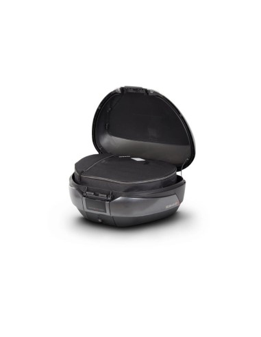 kit baul moto shad sh48 gris oscuro tapa carbono y respaldo d0b48306r