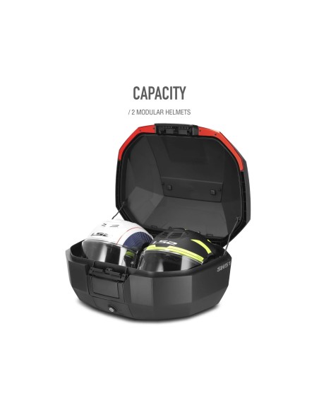 top case moto shad sh51 carbono d0b51106 baul trasero 51 litros