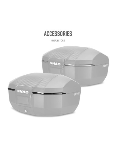 top case moto shad sh51 carbono d0b51106 baul trasero 51 litros