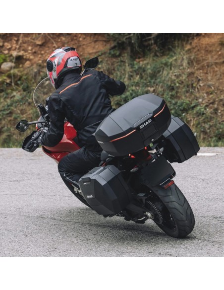 top case moto shad sh51 carbono d0b51106 baul trasero 51 litros
