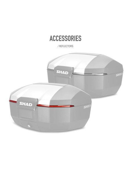top case moto shad sh51 aluminio d0b51200 51 litros para touring y aventura