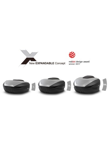 baul moto shad sh59x expandible acabado aluminio d0b59200