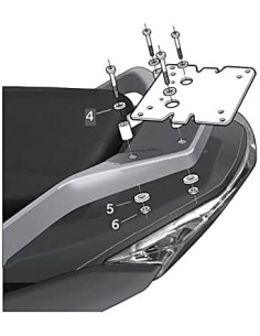 fijacion superior shad para maleta moto daelim s3 q3 125i d0s310st 2