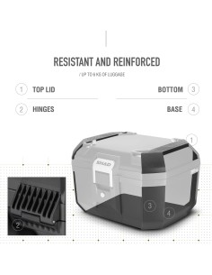 top case shad d0tr46100 tr46 terra 2