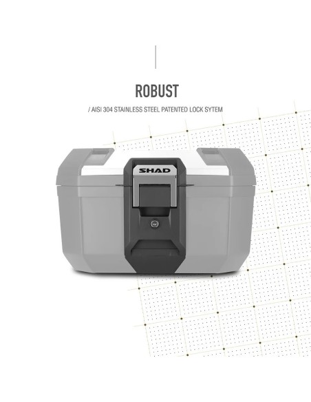 top case shad d0tr46200 tr46 terra aluminio