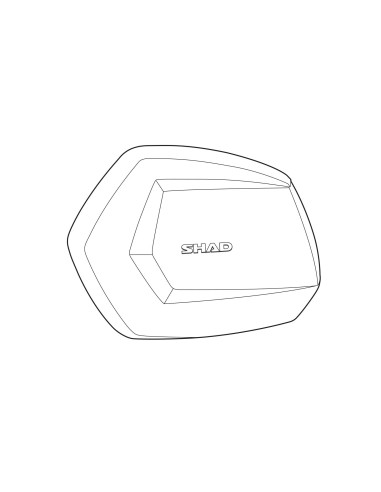 tapa shad para maleta moto sh35 color aluminio d1b35tlr